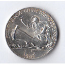1930 - 5 lire argento Vaticano Pio XI San Pietro sulla barca BB